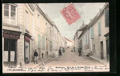 AK Beaurieux, Rue de la Grosse Pierre