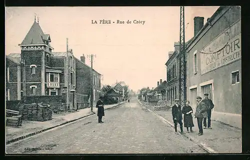 AK La Fère, Rue de Crécy