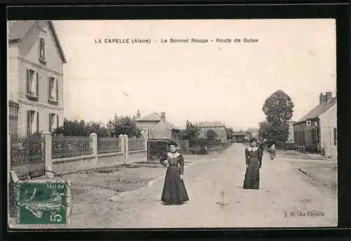 AK La Capelle, Le Bonnet Rouge, Route de Guise