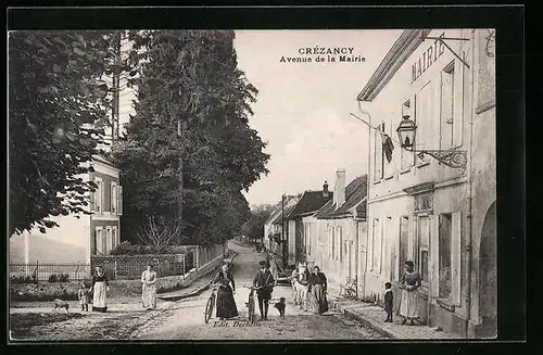 AK Crézancy, Avenue de la Mairie
