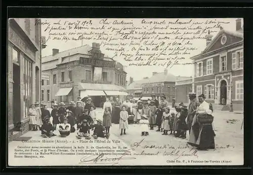 AK Vervins, Place de l`Hotel de Ville