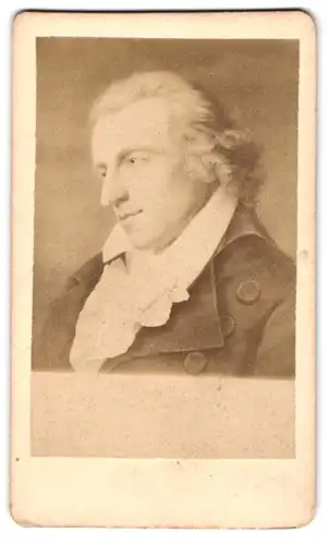 Fotografie unbekannter Fotograf und Ort, Portrait Friedrich Schiller mit Halstuch