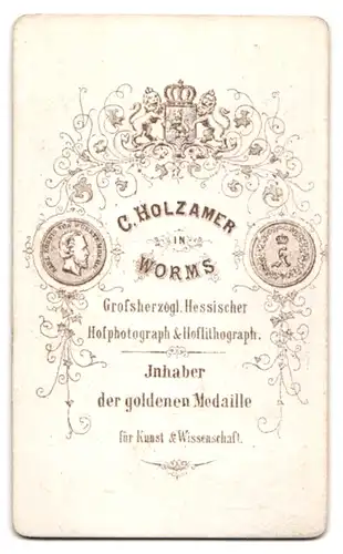 Fotografie C. Holzamer, Worms, Ansicht Worms, Philipp der Grossmüthige, Teil des Lutherdenkmals