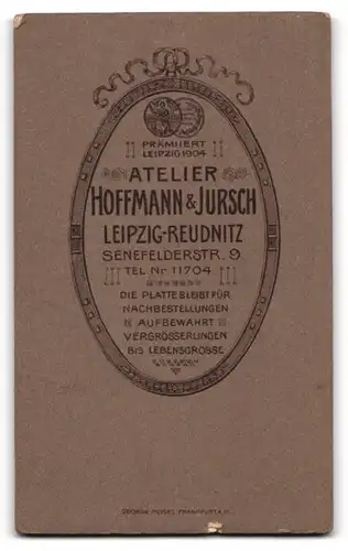 Fotografie Hoffmann & Jursch, Leipzig-Reudnitz, Senefelderstrasse 9, Zwei Schwestern mit ihrem kleinen Geschwisterchen