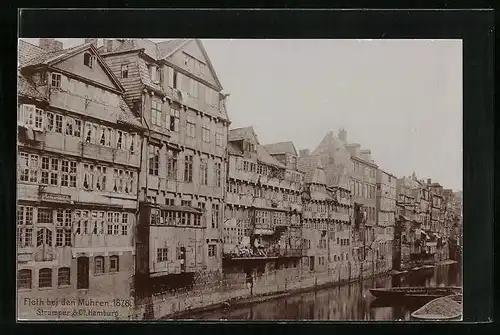 AK Hamburg, Fleth bei den Mühren 1878, Fotoverlag Strumper & Co.