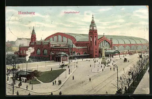AK Hamburg, Anlagen vor dem Hauptbahnhof