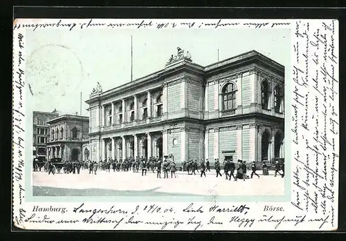AK Hamburg, Frontansicht der Börse