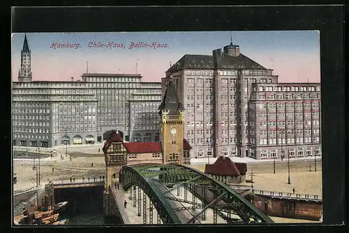 AK Hamburg, Chile-Haus u. Ballin-Haus