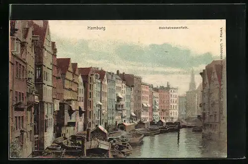 AK Alt-Hamburg, Partie am Deichstrassenfleth
