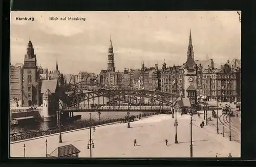 AK Hamburg, Blick auf Messberg