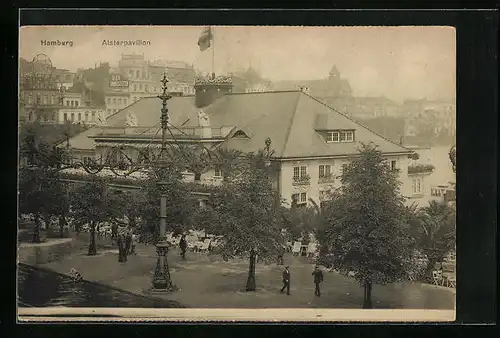 AK Hamburg-Neustadt, Restaurant Alsterpavillon