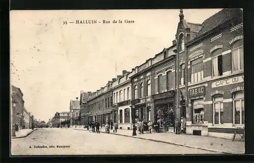 AK Halluin, Rue de la Gare