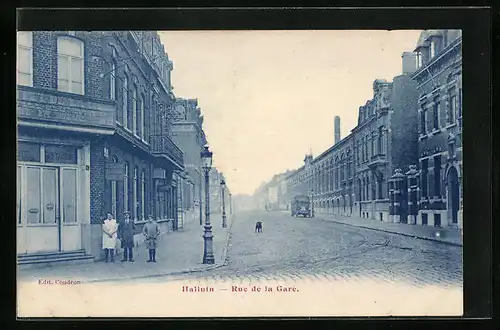 AK Halluin, Rue de la Gare