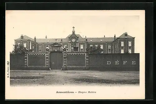 AK Armentiéres, Hospice Mamieu
