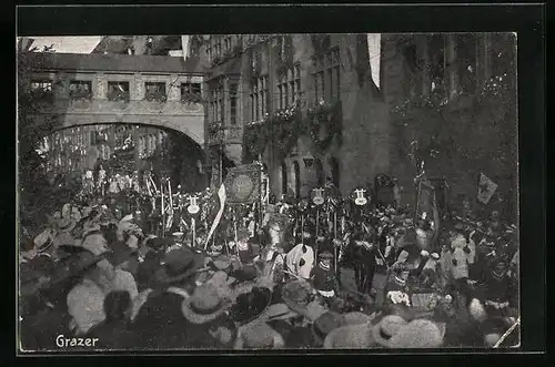 AK Nürnberg, Festumzug der Grazer auf dem Deutschen Sängerbundesfest 1912
