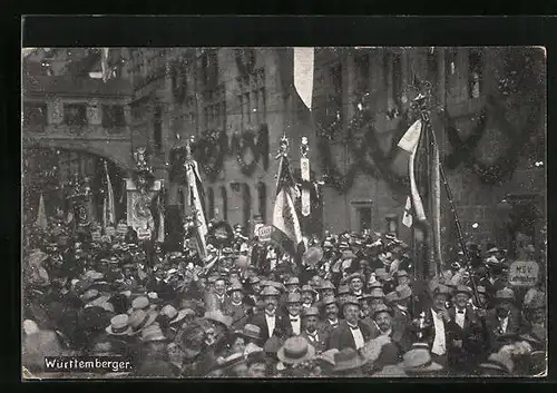 AK Nürnberg, Württemberger beim 8. Deutschen Sängerbundesfest 1912