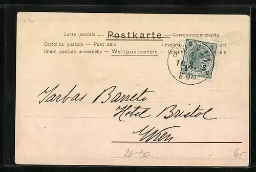 Künstler-AK Ferdinand Spiegel: Abendlied im Mittelalter