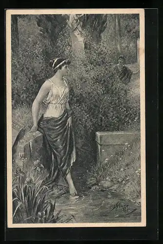 Künstler-AK Kränzle: Angenehme Überraschung