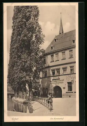 AK Erfurt, Am Komturhof mit Neuer Rohstoffgenossenschaft für Schlosser und Schmiede