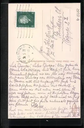 AK Mittenwald, Strassenpartie mit Viererspitze