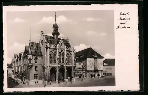 AK Erfurt, Rathaus, Sparkasse
