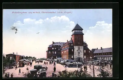 AK Oberwiesenthal, Gasthaus Fichtelberghaus