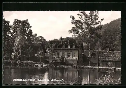 AK Waltershausen /Thür., Gasthaus Bellevue