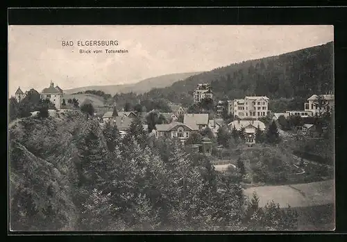 AK Bad Elgersburg, Blick vom Totenstein