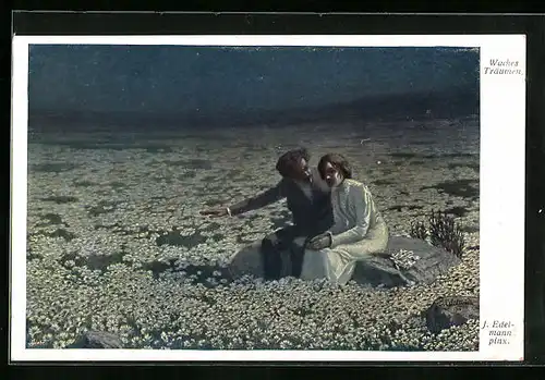Künstler-AK sign. J. Edelmann: Waches Träumen