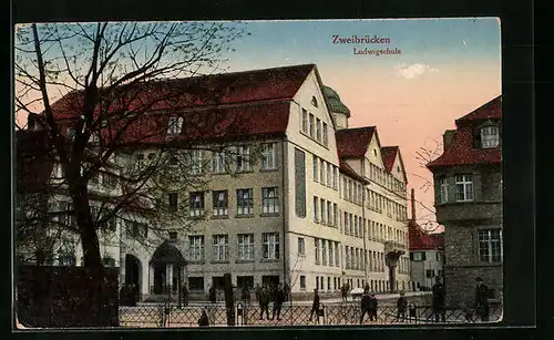 AK Zweibrücken, Abendstimmung an der Ludwigschule
