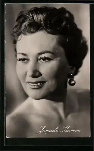AK Schauspielerin Jarmila Ksirova mit lächelndem Gesicht