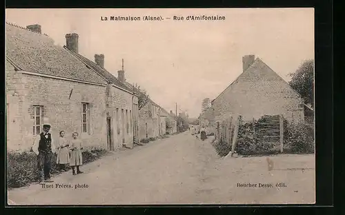 AK La Malmaison, Rue d`Amifontaine