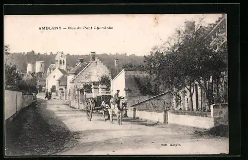 AK Ambleny, Rue du Pont Cheminée