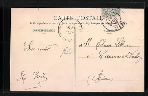 AK Amblény, Rue du Pont Cheminée