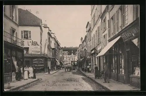 AK Chateau-Thierry, Le Faubourg de Marne