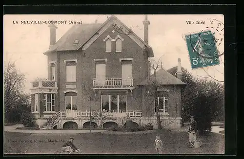 AK La Neuville-Bosmont, Villa Dick