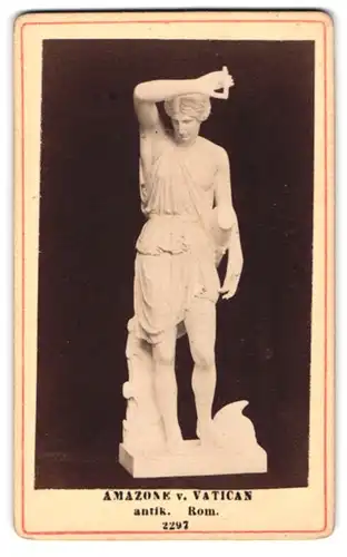 Fotografie unbekannter Fotograf und Ort, Statue: Amazone v. Vatican