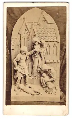 Fotografie John Pinckney, St. Ivers, Statue. Krieger raubt der Mutter das Kind