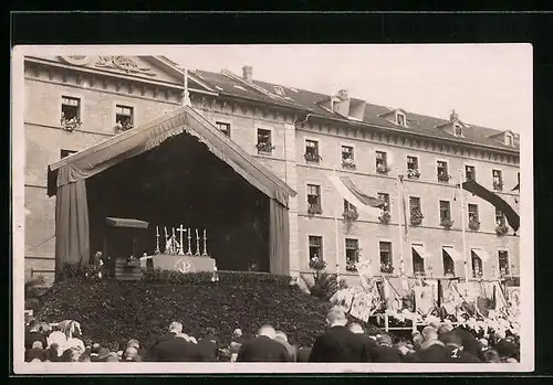 Foto-AK Stuttgart, Katholikentag 1925