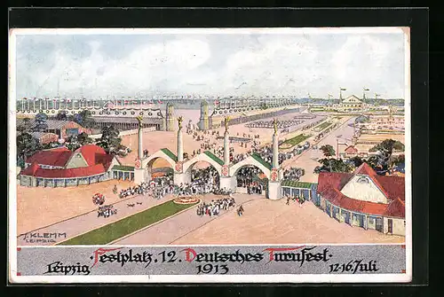 AK Leipzig, 12. Deutsches Turnfest 1913, Festplatz