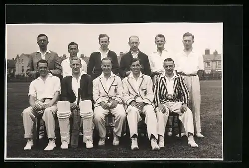 Foto-AK Mannschaft eines Cricket-Teams