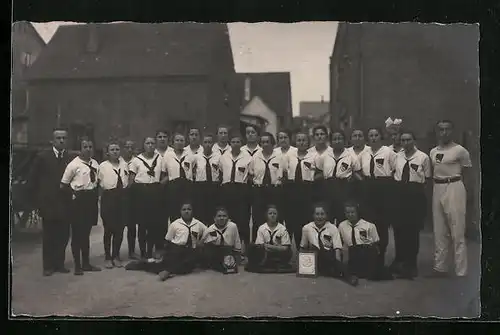 Foto-AK Mannschaft vom Damenstaffellauf 1923