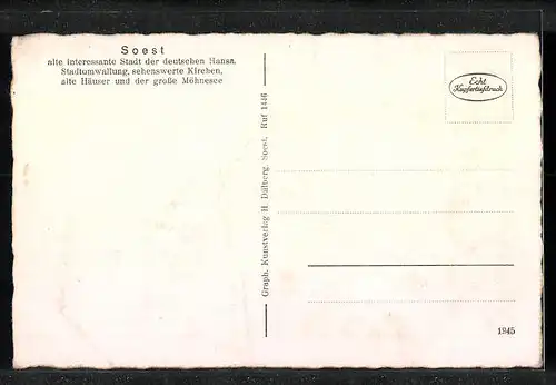 AK Soest, Marktplatz mit Cafe'und Geschäften