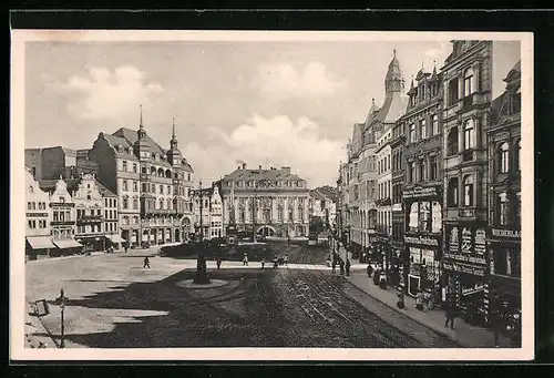 AK Bonn, Marktplatz mit Geschäften