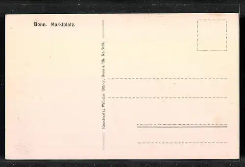 AK Bonn, Marktplatz mit Geschäften