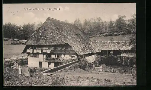 AK Schlossmühle /Königsfeld, Aussenansicht eines Gehöftes