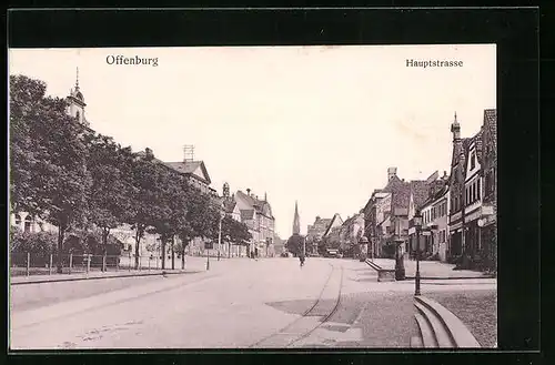 AK Offenburg, Die gepflasterte Hauptstrasse