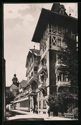 AK St. Blasien, Kurhaus von der Strasse gesehen