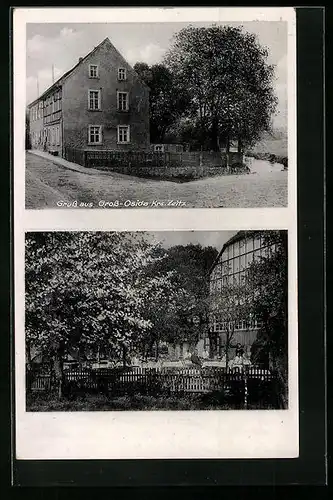 AK Gross-Osida, Gasthaus Wassergarten von Ernst Seiferth