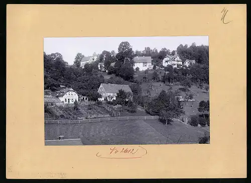 Fotografie Brück & Sohn Meissen, Ansicht Kipsdorf, Villa Gustav Holfert, Gehöft & Wohnhäuser